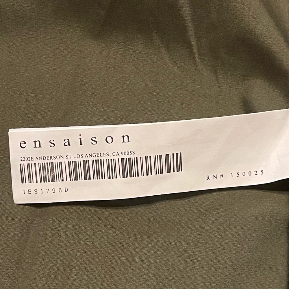 En Saison Olive Green Tiered Dress size XS - Picture 5 of 5